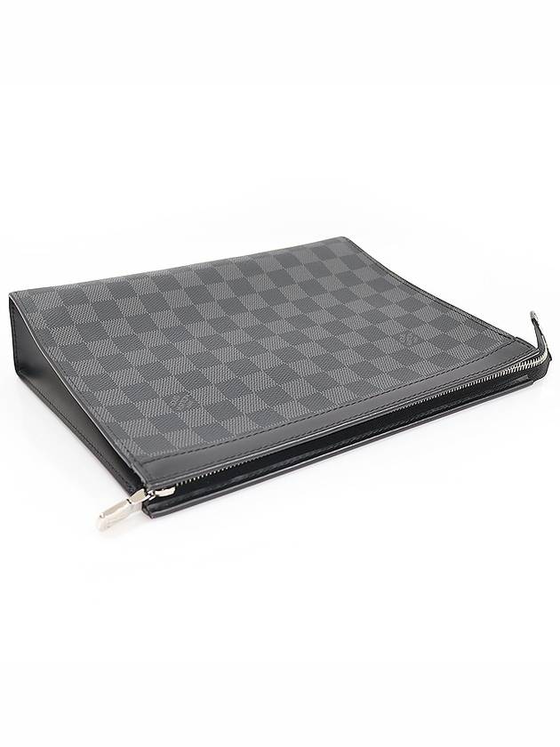 N41696 Damier Graphite Canvas Pochette Voyage MM Clutch - LOUIS VUITTON - BALAAN 4