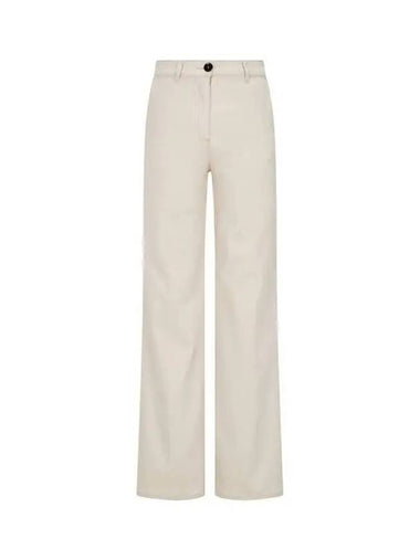 Women s Flap Hip Pocket Denim Pants Beige 271806 - GIORGIO ARMANI - BALAAN 1