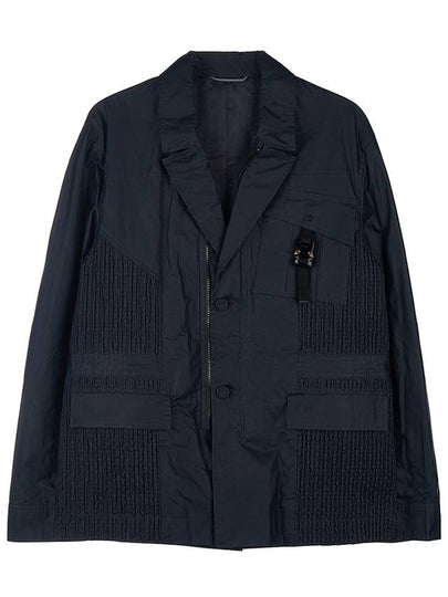 Poplin Workwear Waxed Cotton Jacket Navy - DIOR - BALAAN 2