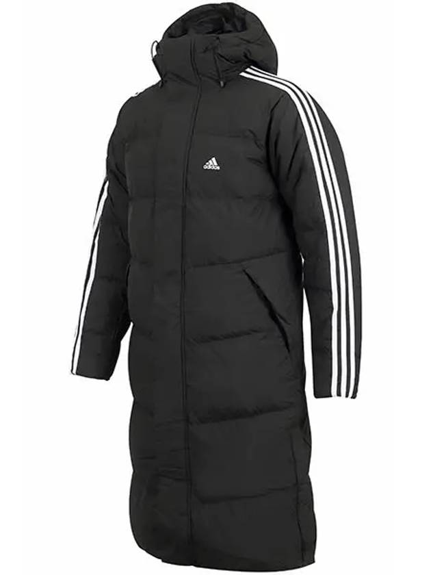 3 Stripe Long Down Padding Black - ADIDAS - BALAAN 3