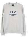 Rufus Embroidery Logo Sweatshirt Grey - A.P.C. - BALAAN 11