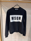 Box Logo Print Sweatshirt Black - MSGM - BALAAN 3