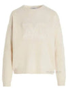 Aster M Logo Cashmere Knit Top Ivory - MAX MARA - BALAAN 2