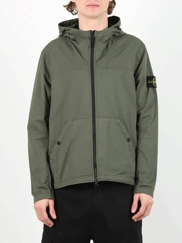 Stone Island zip up hooded overshirt - STONE ISLAND - BALAAN 4