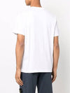 Logo Patch Short Sleeve T-Shirt White - STONE ISLAND - BALAAN 4