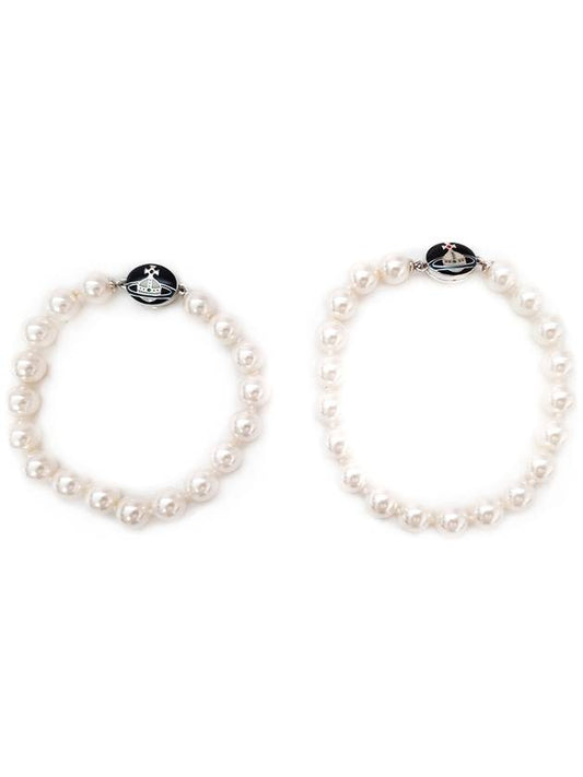 Roelia pearl bracelet silver black 61030065 02P145IM P145 - VIVIENNE WESTWOOD - BALAAN 1