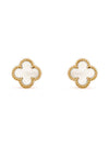 Sweet Alhambra Earrings Gold White - VANCLEEFARPELS - BALAAN 2