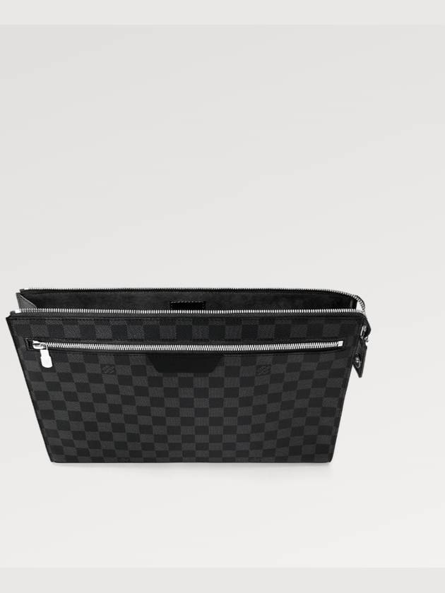 Pochette 24H Damier Pouch Bag Graphite - LOUIS VUITTON - BALAAN 4