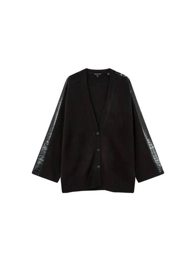 Women s crocodile color knit cardigan black 271889 - ARMANI EXCHANGE - BALAAN 1