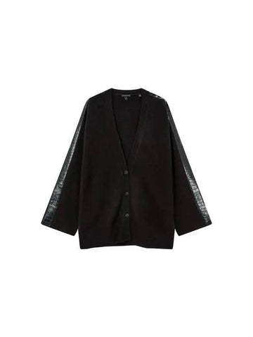 Women s crocodile color knit cardigan black - ARMANI EXCHANGE - BALAAN 1