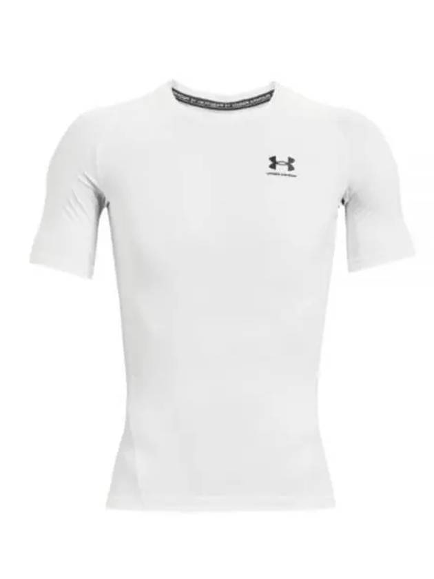 Men's Heart Gear Compression Short Sleeve T-Shirt White - UNDER ARMOUR - BALAAN 2