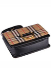 Small Vintage Check D-ring Bag Black Beige - BURBERRY - BALAAN 5