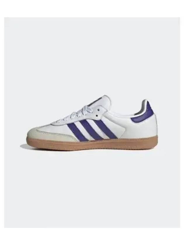 Samba OG Leather Low Top Sneakers Purple Cloud White - ADIDAS - BALAAN 2