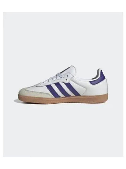 Samba OG Leather Low Top Sneakers Purple Cloud White - ADIDAS - BALAAN 2