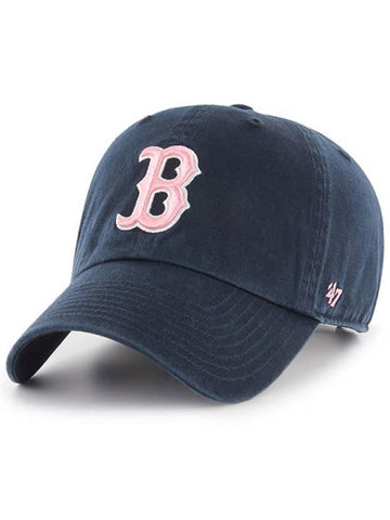 Premium line BOSTON ball cap MLB hat baseball navy pink - 47BRAND - BALAAN 1