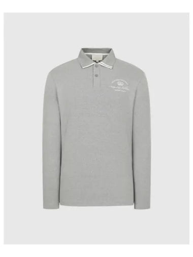 TRAVISMATHEW Men s Knit Collar Long Sleeve T Shirt Gray - TRAVIS SCOTT - BALAAN 1