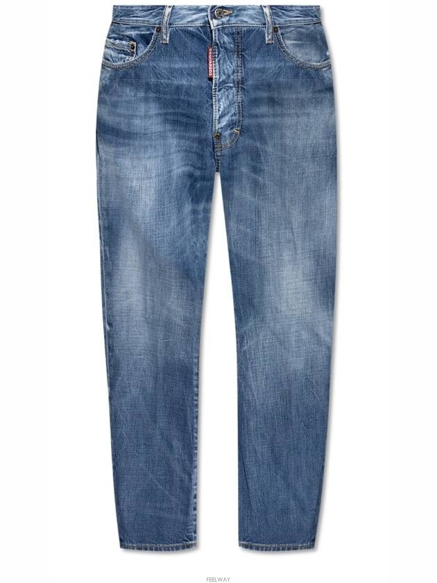 Vintage Wash Bro Jeans Blue - DSQUARED2 - BALAAN 6