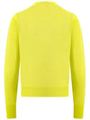 Women's Bea Jumper Embroidered Logo Knit Top Yellow - VIVIENNE WESTWOOD - BALAAN 3