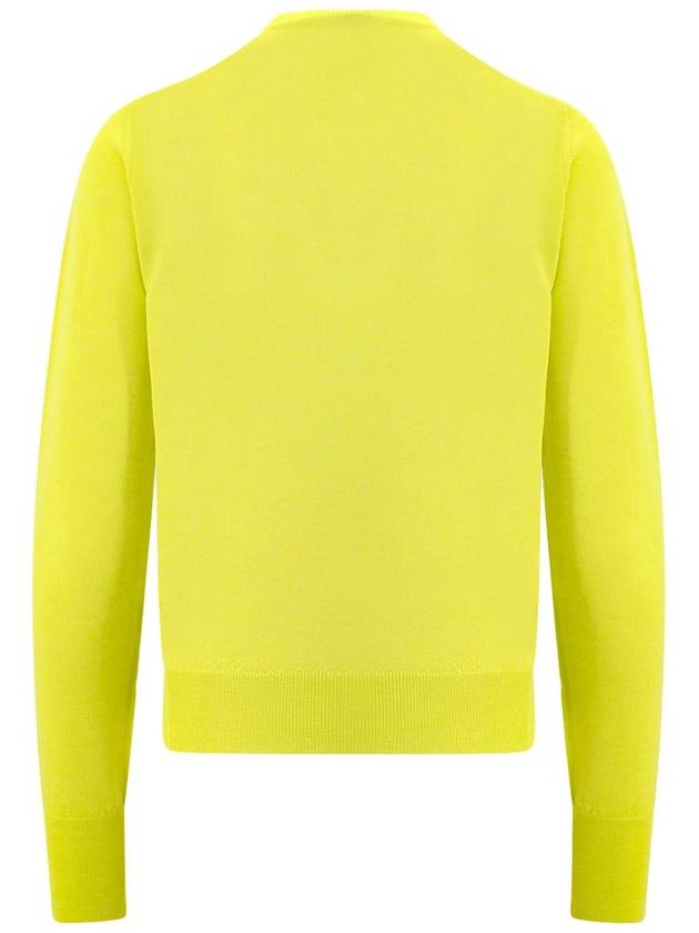 Women's Bea Jumper Embroidered Logo Knit Top Yellow - VIVIENNE WESTWOOD - BALAAN 3