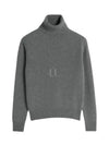 Cashmere Turtleneck Grey - AMI - BALAAN 2