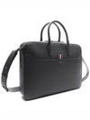 Pebble Grain Leather Brief Case Grey - THOM BROWNE - BALAAN 4