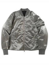 Men's Nylon Bomber Jacket Grey - FENDI - BALAAN 2