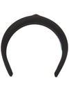 Re-Nylon Triangle Logo Band Hair Accessories Black - PRADA - BALAAN 3