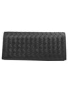 Intrecciato Continental Long Wallet Black - BOTTEGA VENETA - BALAAN 2