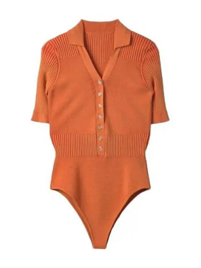 Le Body Yauco Polo Bodysuit Orange - JACQUEMUS - BALAAN 2