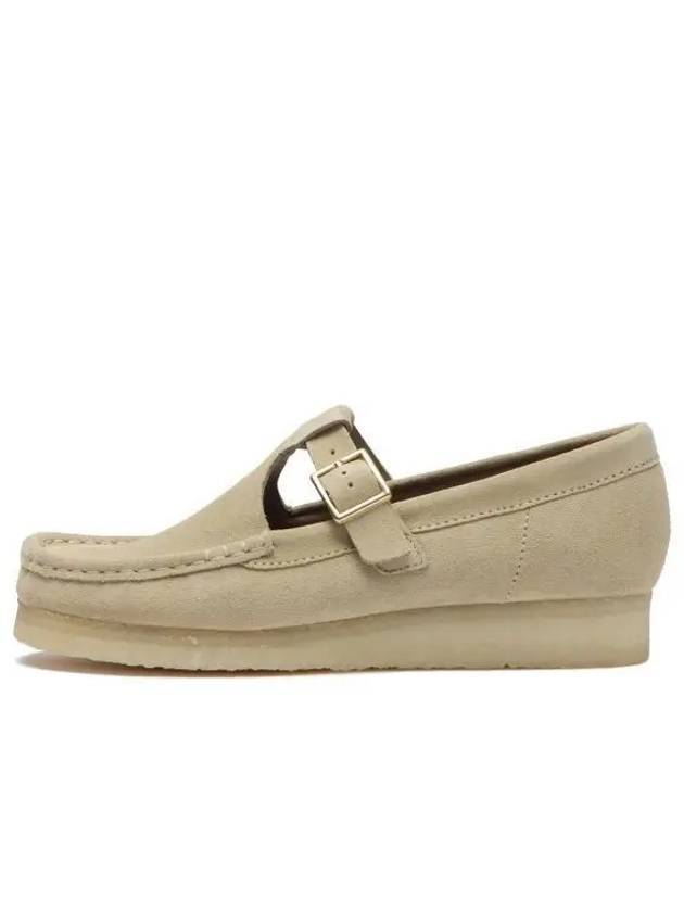 WALLABEE T BAR MAPLE SUEDE 26175665 Wallaby T bar black suede 270321 - CLARKS - BALAAN 1