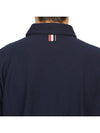 RWB Stripe Polo Shirt Navy - THOM BROWNE - BALAAN 8