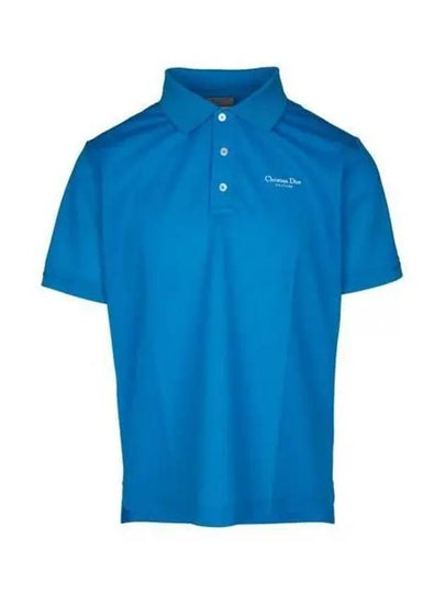 Couture Polo Shirt Blue - DIOR - BALAAN 2