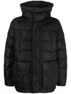 Men's Bixio Logo Hooded Quilted Padding Black - DUVETICA - BALAAN 2