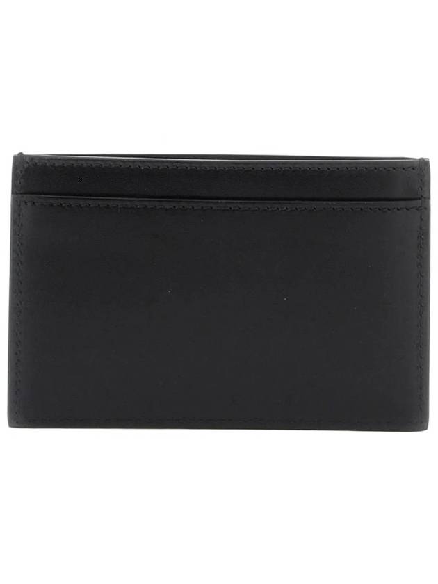 Satinated Calfskin Triomphe Embossed Card Wallet Black - CELINE - BALAAN 5