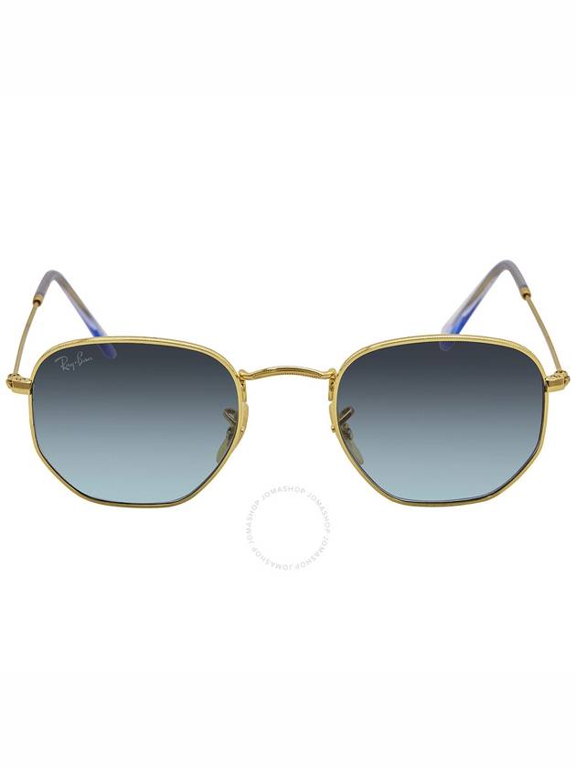 hexagonal flat lens gradient metal sunglasses gold - RAY-BAN - BALAAN 2