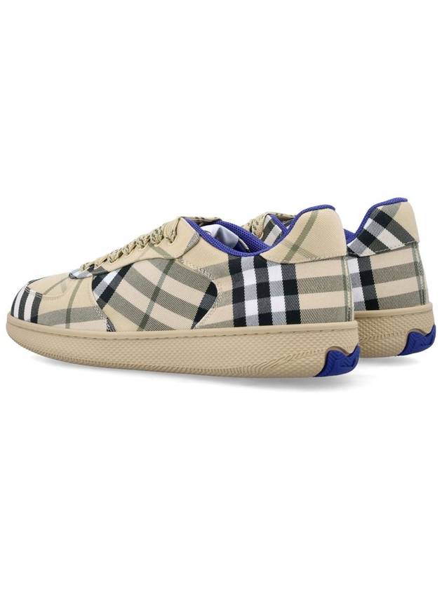 Check Low Top Sneakers Beige - BURBERRY - BALAAN 5