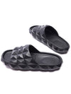 Roman Studded Turtle Slippers Black - VALENTINO - BALAAN 7