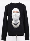 Mask printing sweatshirt black NOM18250 - IH NOM UH NIT - BALAAN 6