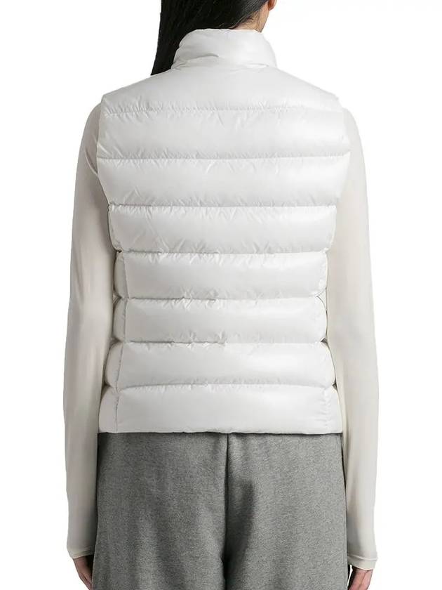 Alcibia Logo Patch Padding Vest White - MONCLER - BALAAN 3