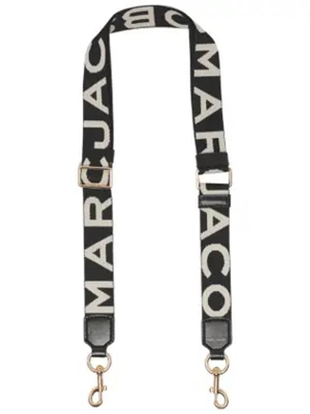 Small leather thin logo webbing strap black - MARC JACOBS - BALAAN 1