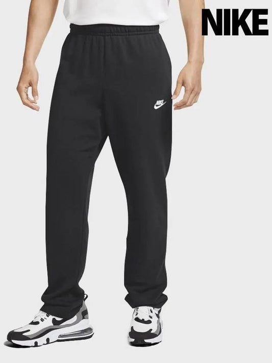 Sportswear Club French Terry Track Pants Black - NIKE - BALAAN 2