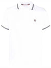 Moncler Logo Patch Cotton PK Shirt White - MONCLER - BALAAN 2