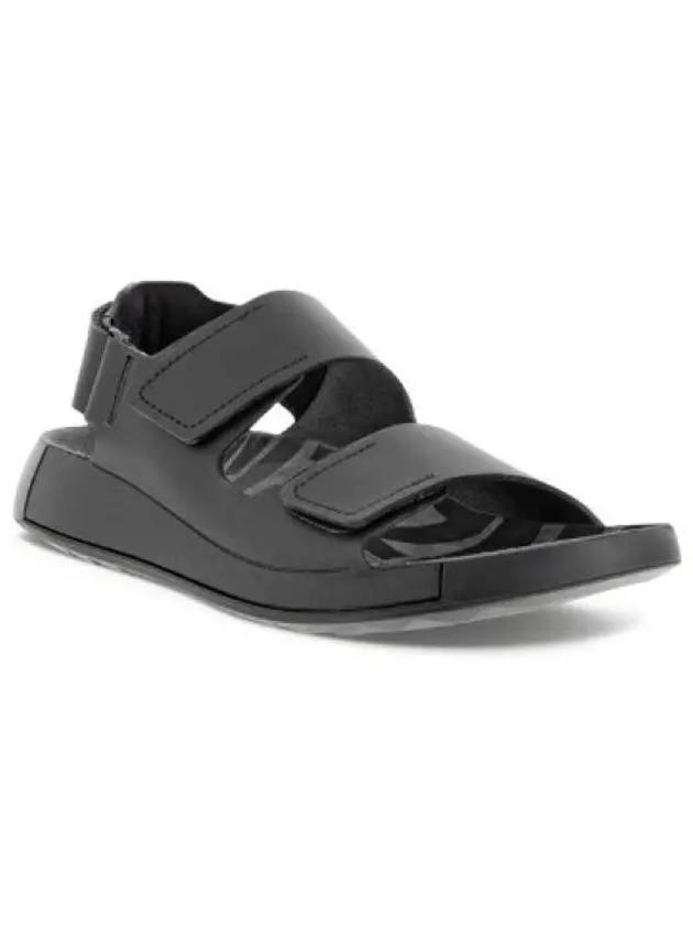 Cozmo Leather Sandals Black - ECCO - BALAAN 2