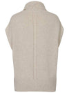 Women's Cashmere High Neck Vest Sweater C3KVT62 - CALLAITE - BALAAN 5