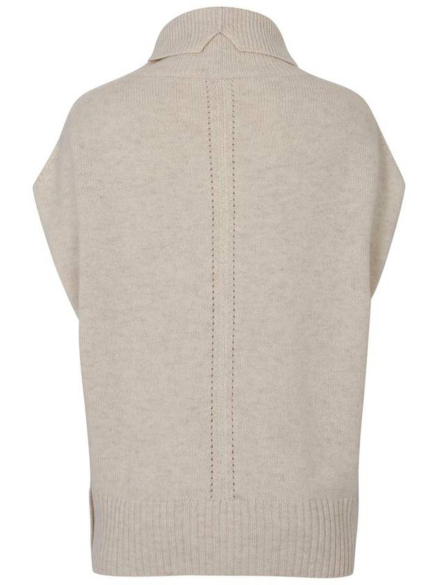 Women's Cashmere High Neck Vest Sweater C3KVT62 - CALLAITE - BALAAN 5