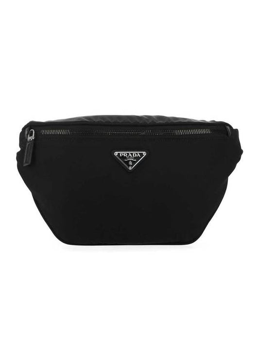 Logo Re-Nylon Fabric Belt Bag Black - PRADA - BALAAN 1