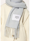 Baby Alpaca Muffler Blue - MAISON KITSUNE - BALAAN 7