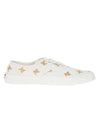 All Over Fox Head Printing Canvas Low Top Sneakers White - MAISON KITSUNE - BALAAN 1