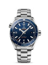 Seamaster Planet Ocean Steel Watch Blue - OMEGA - BALAAN 1