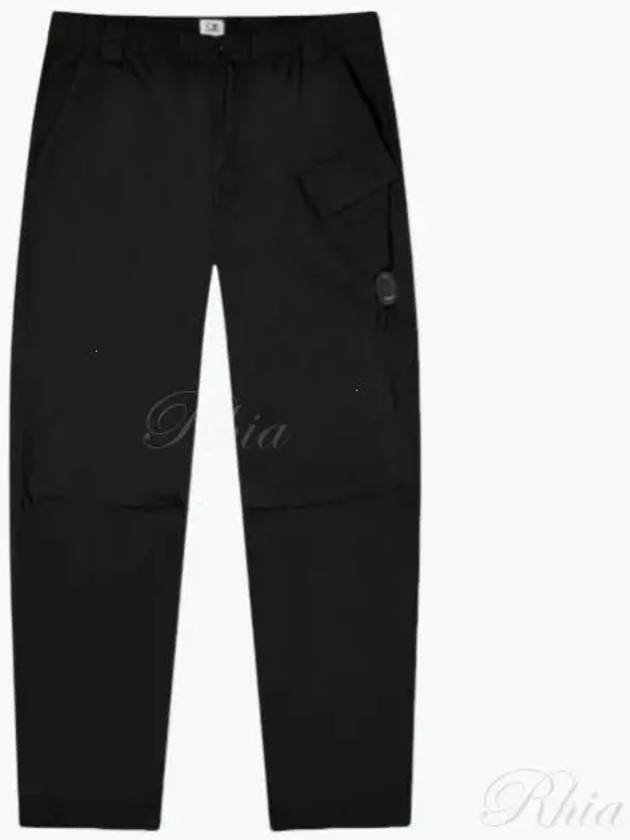 Flat Nylon Regular Utility Straight Pants Black - CP COMPANY - BALAAN 2